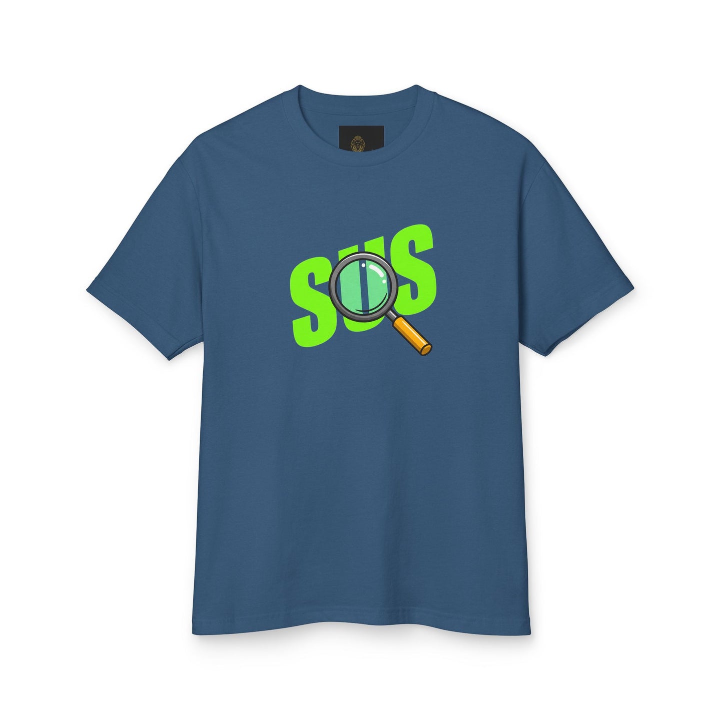 Oversized 'SUS' Boxy T-Shirt: Modern Slang, Unisex Cotton - Fun Graphic Cotton T-Shirt, Unisex Humor Tee, Casual Wear, Statement Apparel