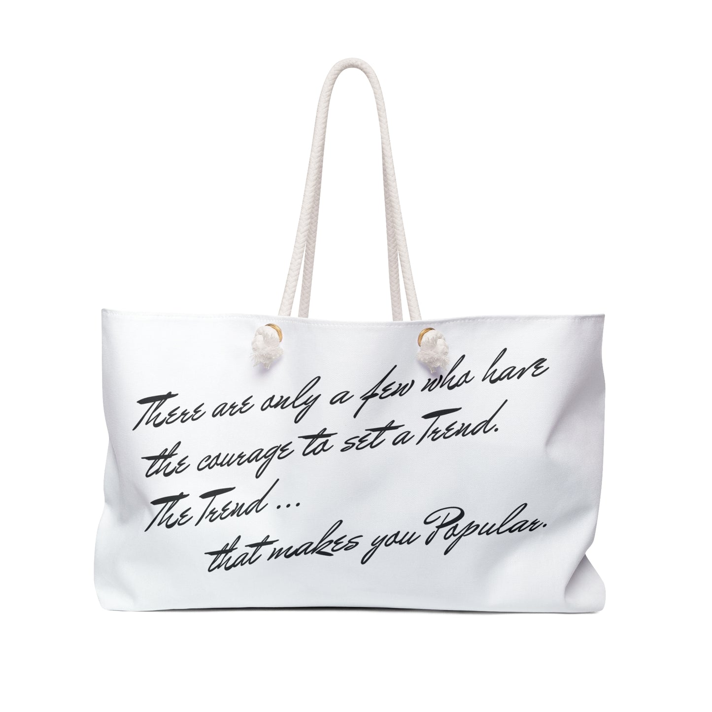 Stylish Weekender Bag - Trendsetter Tote for Travel, Gym, Beach, Gifts, Fashion Statement