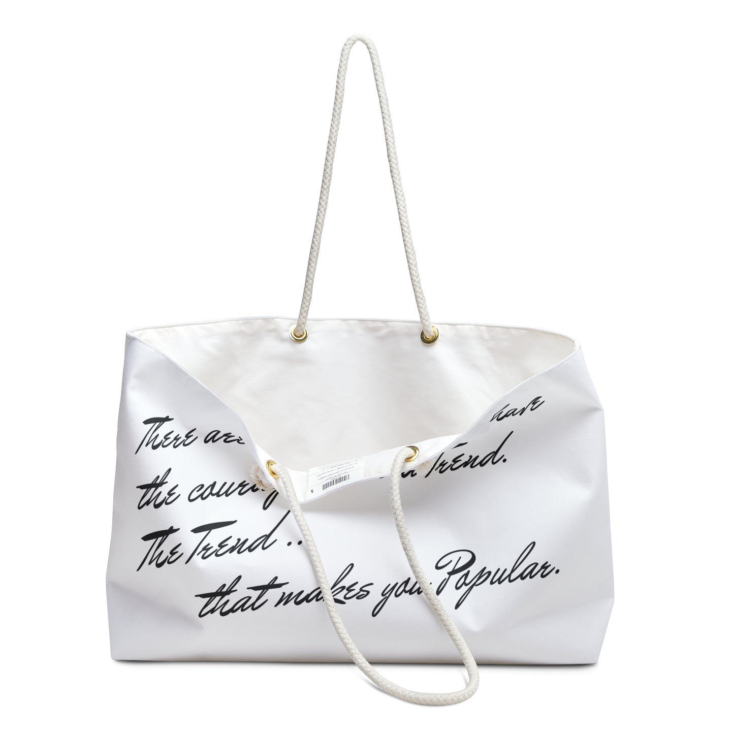 Stylish Weekender Bag - Trendsetter Tote for Travel, Gym, Beach, Gifts, Fashion Statement