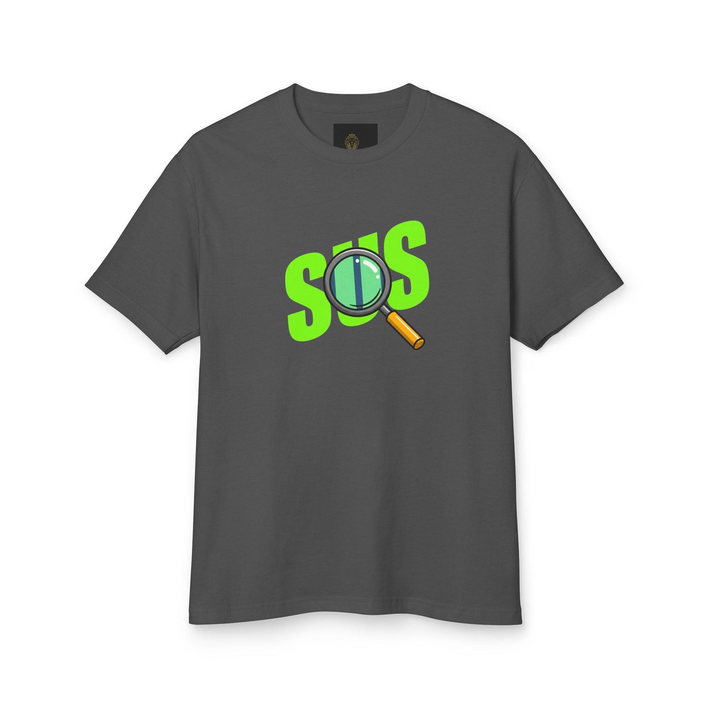 Oversized 'SUS' Boxy T-Shirt: Modern Slang, Unisex Cotton - Fun Graphic Cotton T-Shirt, Unisex Humor Tee, Casual Wear, Statement Apparel