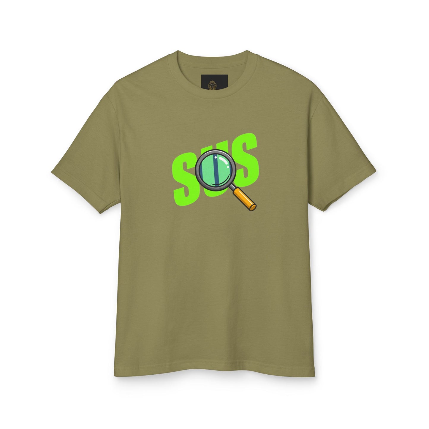 Oversized 'SUS' Boxy T-Shirt: Modern Slang, Unisex Cotton - Fun Graphic Cotton T-Shirt, Unisex Humor Tee, Casual Wear, Statement Apparel