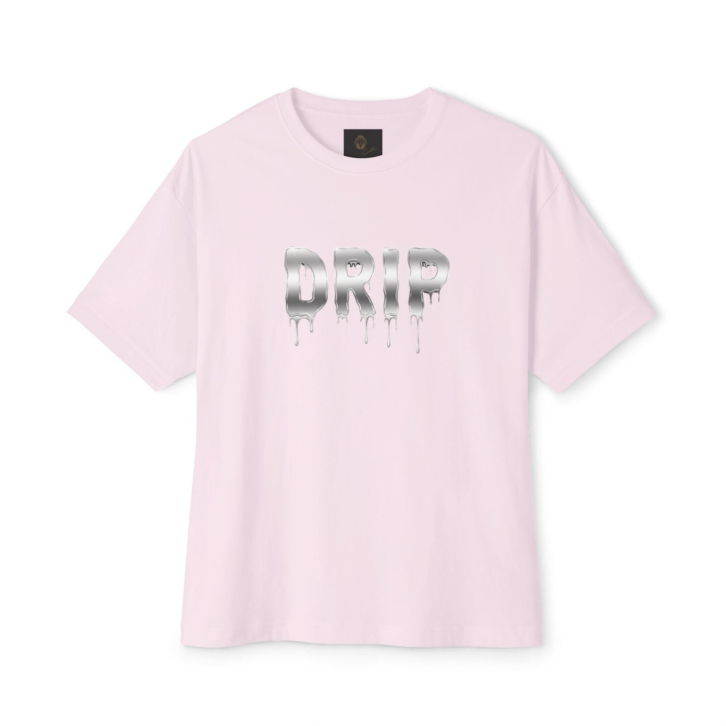 Oversized 'DRIP' Boxy T-Shirt: Modern Slang, Unisex Cotton