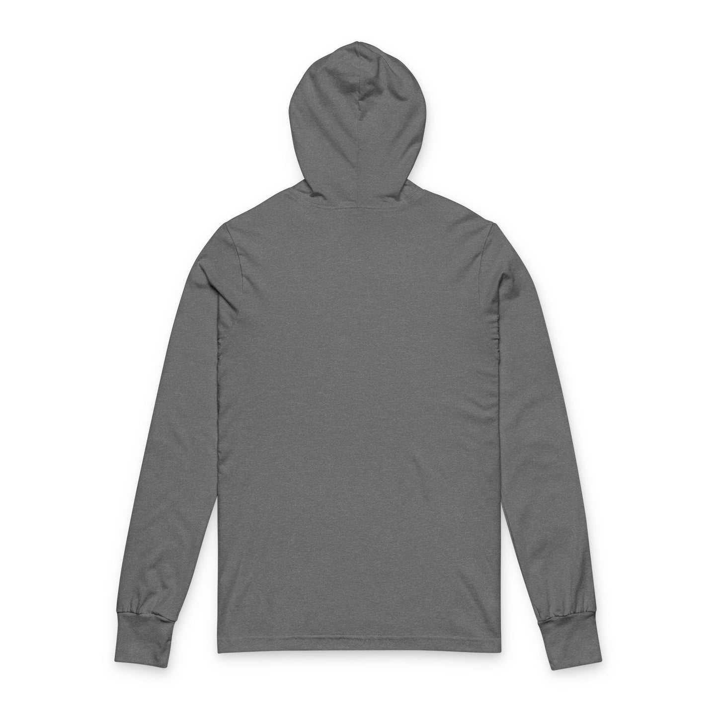 Casual Unisex Hooded Long Sleeve Tee, Comfortable Layering Shirt, Perfect for Everyday Wear, Gift for Friends, Cool Minimalist Design
