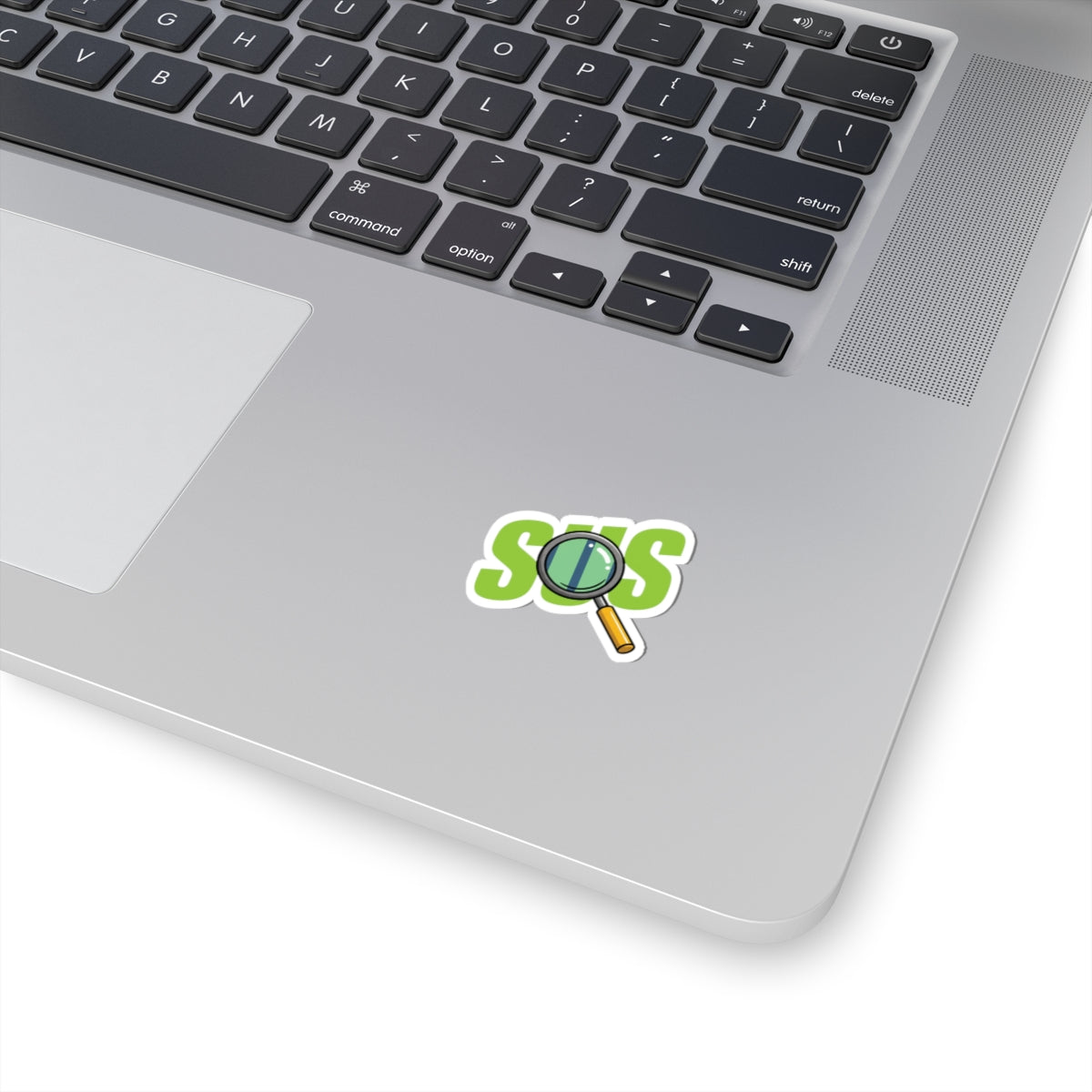 SUS Magnifying Glass Kiss-Cut Stickers | Fun Laptop Decor, Custom Stickers, Trendy Gift, Enthusiast Wall Art