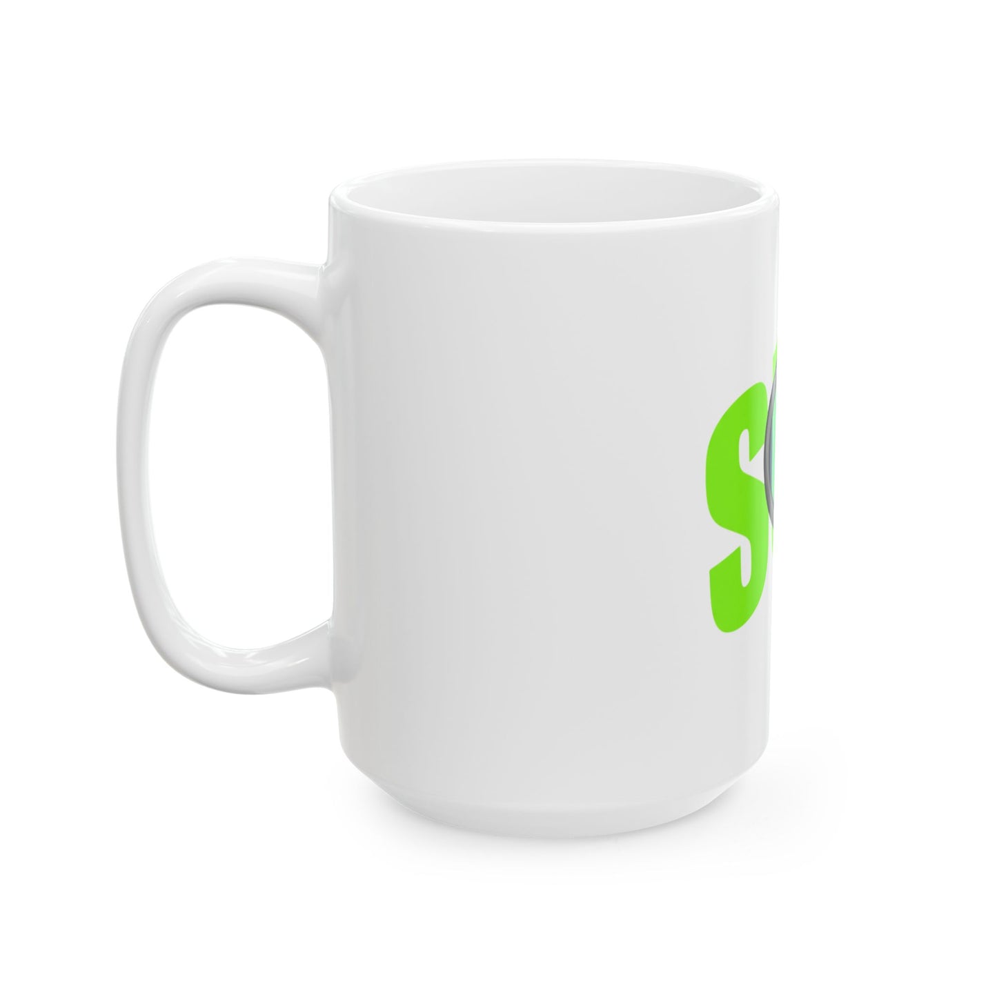 SUS Magnifying Glass Ceramic Mug for Gamers, Funny Coffee Cup, Novelty Gift, 11oz & 15oz Sizes, Perfect for Any Occasion