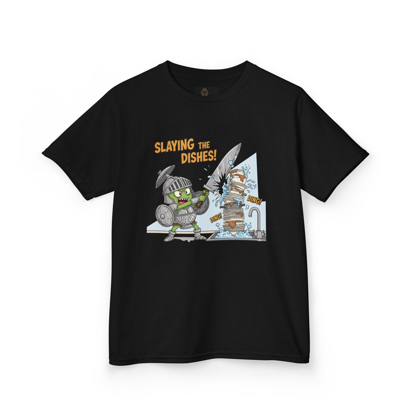 Kids Graphic Tee - Slaying the Dragon, Fun T-Shirt for Boys, Playful Apparel, Birthday Gift, Adventure Tee