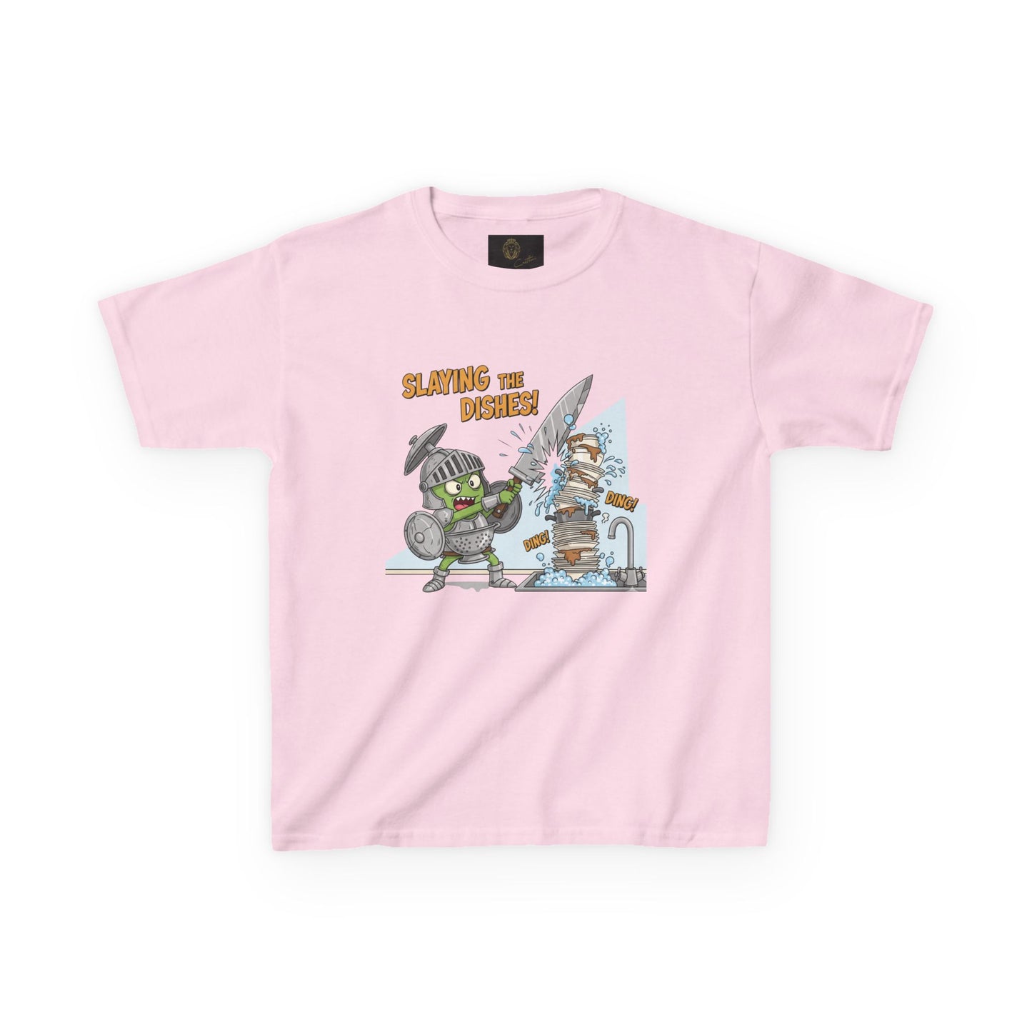 Kids Graphic Tee - Slaying the Dragon, Fun T-Shirt for Boys, Playful Apparel, Birthday Gift, Adventure Tee