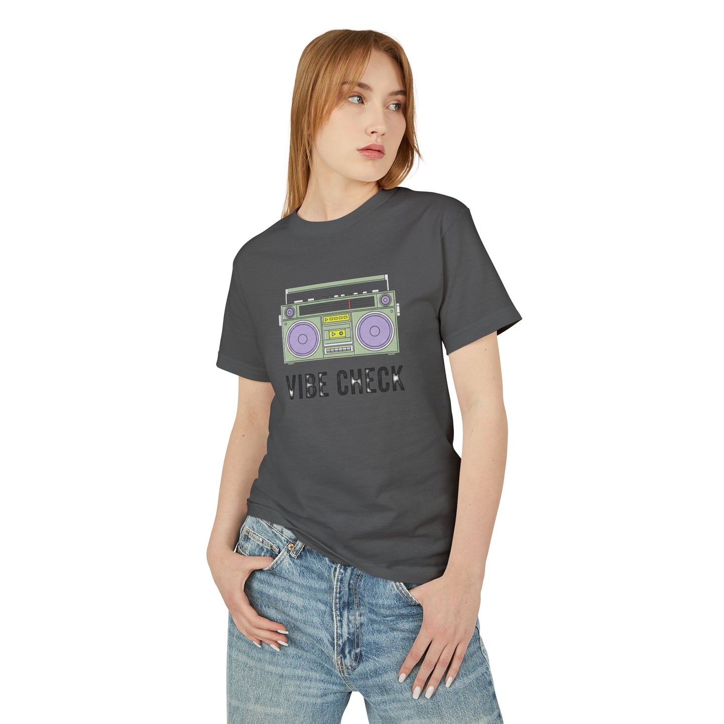 Vibe Check Tee, Unisex Cotton T-Shirt, Casual Streetwear, Gift for Music Lovers, Trendy Graphic Tee, Perfect for Parties