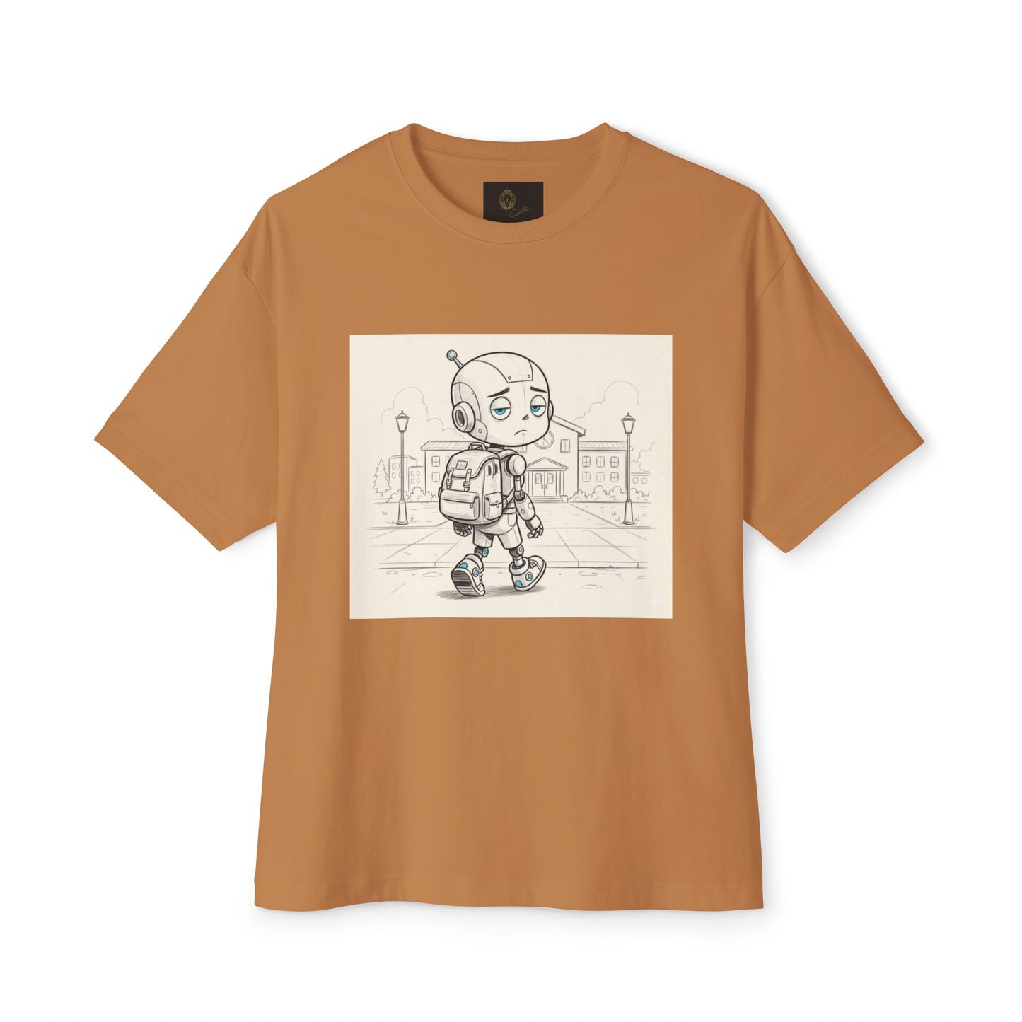 Premium Collection - Robot Kid back to School - Unisex Oversized Box Tee