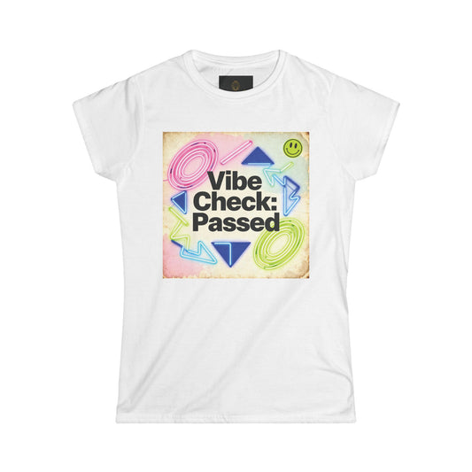 Vibe Check Passed Tee, Cute Women's T-Shirt for Casual Wear, Gift for Friends, Birthday & Summer Celebrations, Happy Graphic Top, [...]