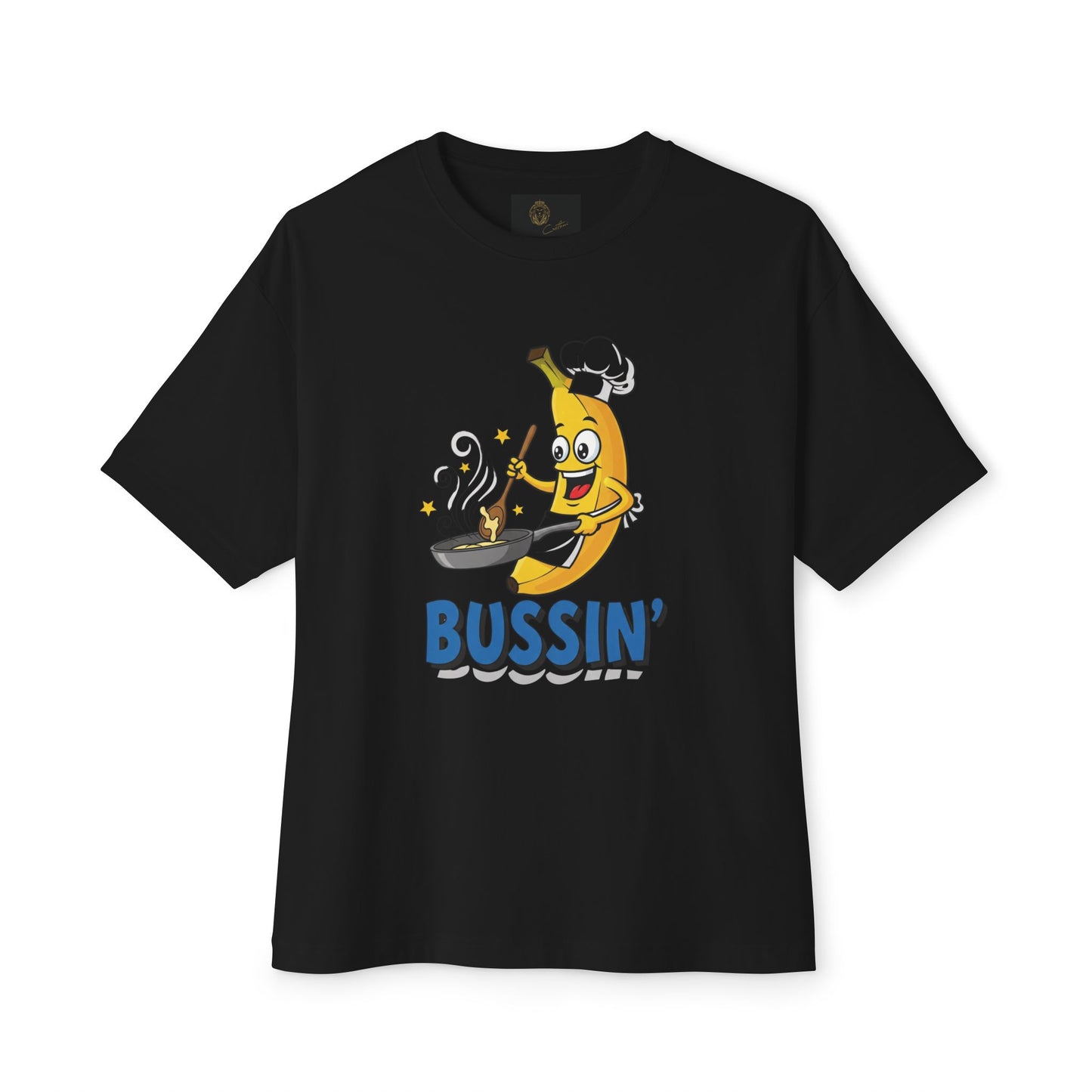 Bussin' Banana Oversized Tee, Funny Foodie Shirt, Unisex Graphic Tee, Casual Summer Wear, Gift for Chefs, Food Lovers