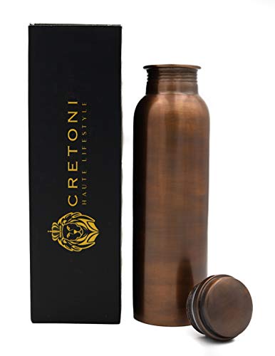 CRETONI Copperlin Pure Copper Water Bottle : Antique Smooth Style