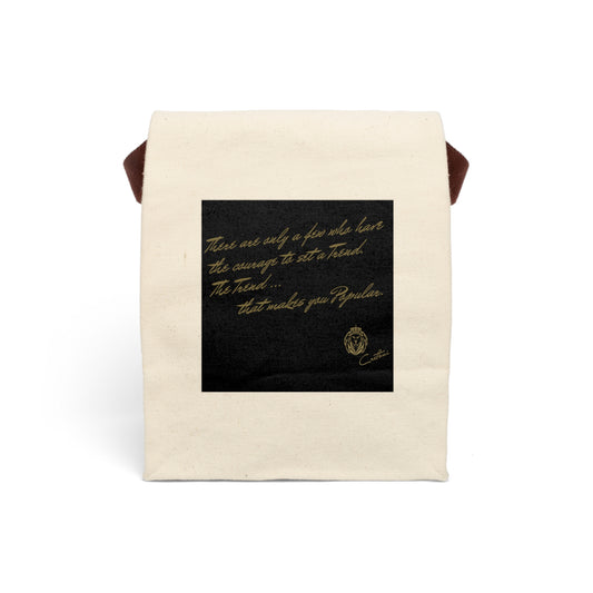 Inspirational Canvas Lunch Bag, Eco-Friendly Tote, Stylish Meal Carrier, Unique Gift for Students, Back-to-School, Picnic Essential