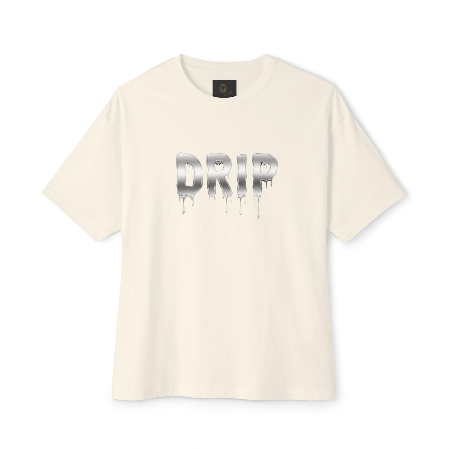 Oversized 'DRIP' Boxy T-Shirt: Modern Slang, Unisex Cotton