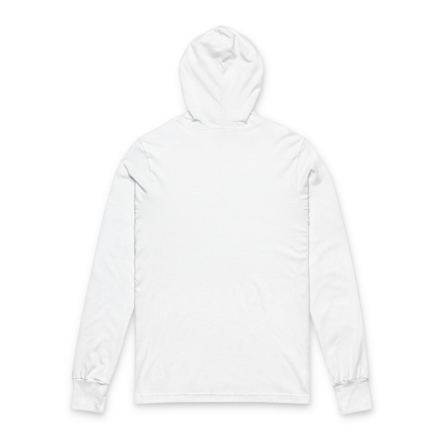 Casual Unisex Hooded Long Sleeve Tee, Comfortable Layering Shirt, Perfect for Everyday Wear, Gift for Friends, Cool Minimalist Design