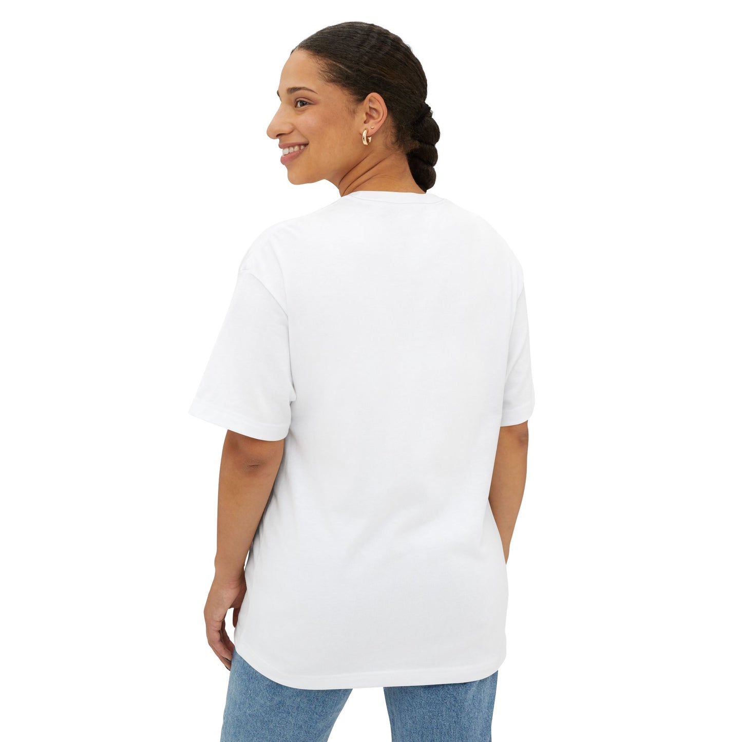 Premium Collection - Robot Kid back to School - Unisex Oversized Box Tee