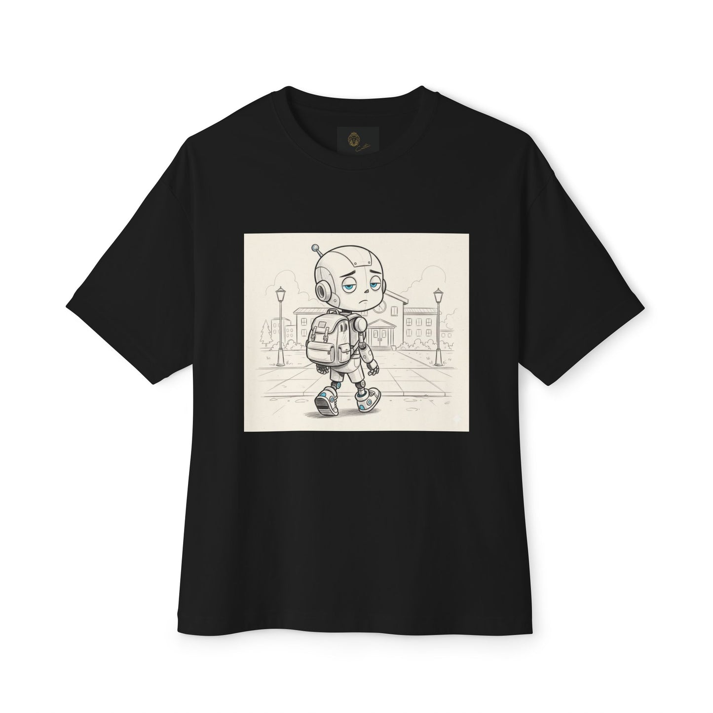 Premium Collection - Robot Kid back to School - Unisex Oversized Box Tee