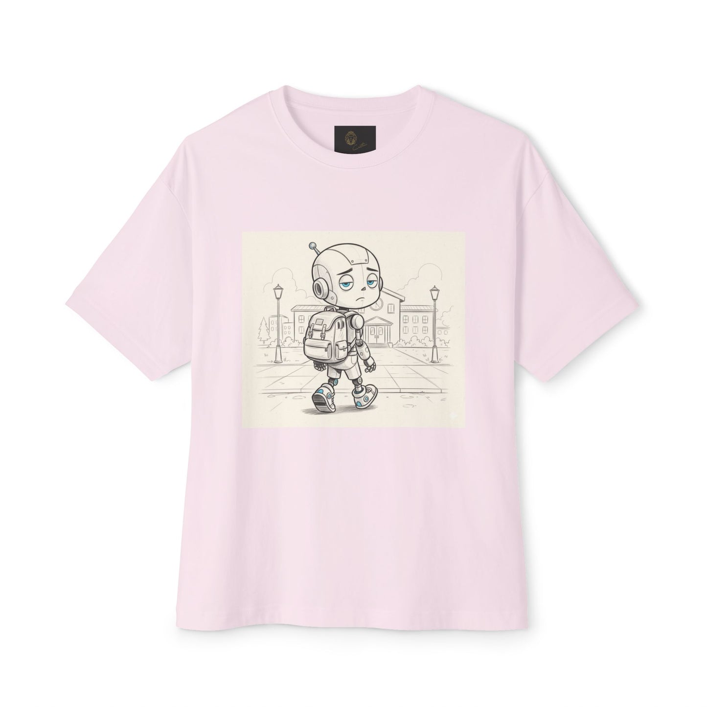 Premium Collection - Robot Kid back to School - Unisex Oversized Box Tee