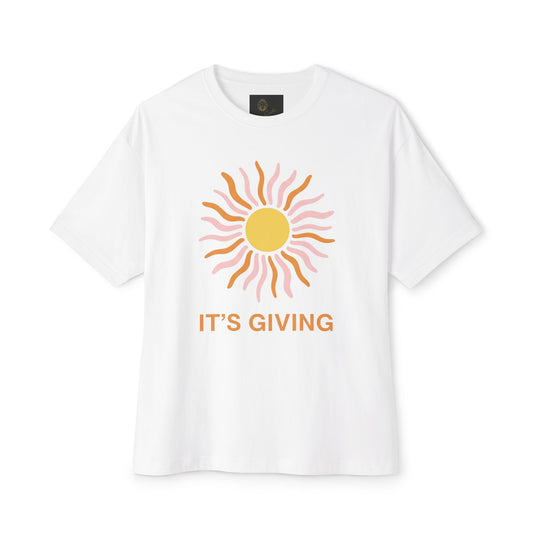 Sunny Vibes Oversized Tee - Relaxed Boxy Fashion, Summer Casual Wear, Gift for Friends, Festivals, and Self-Care Days
