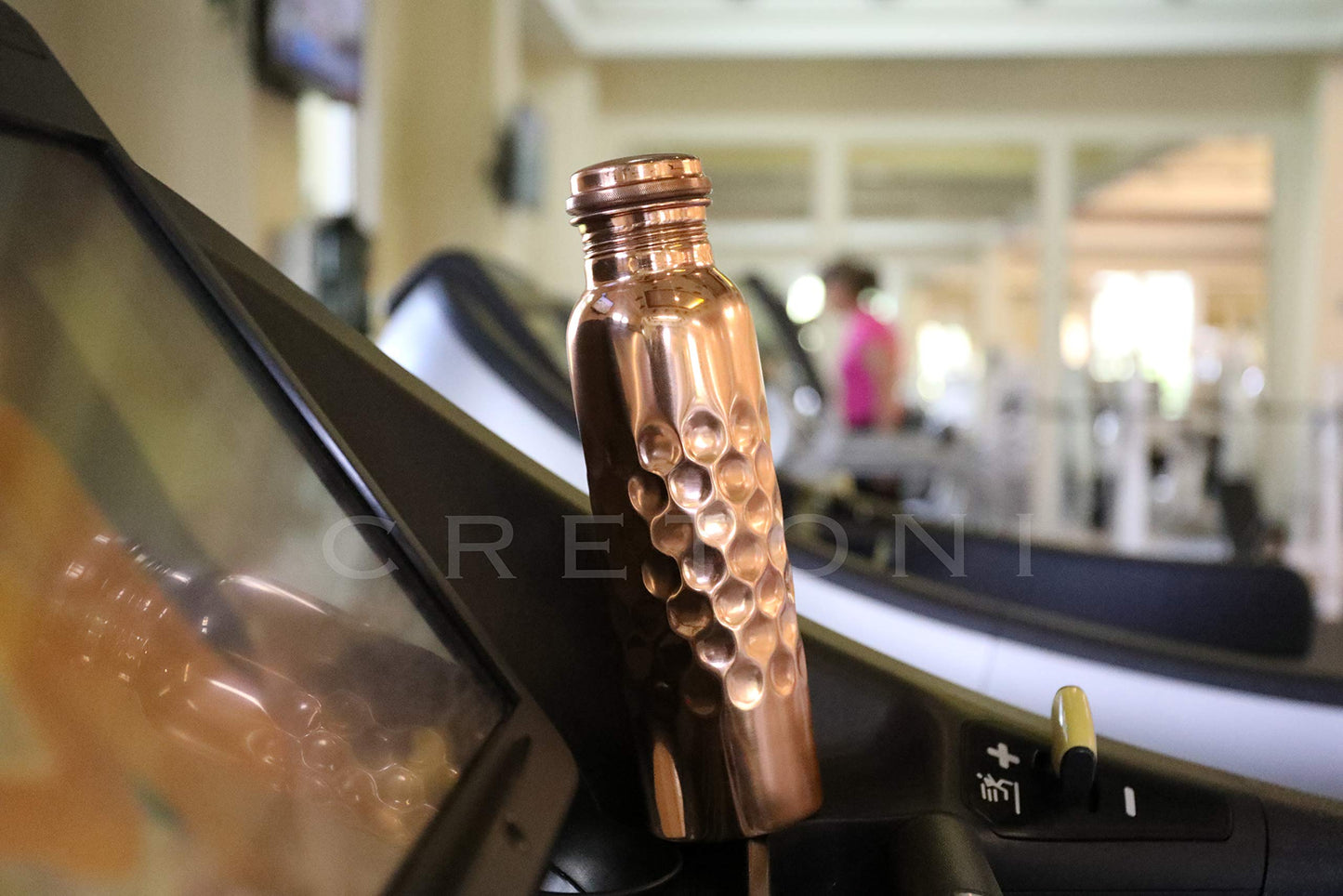 CRETONI Copperlin Pure Copper Water Bottle : Smooth Honeycomb Style