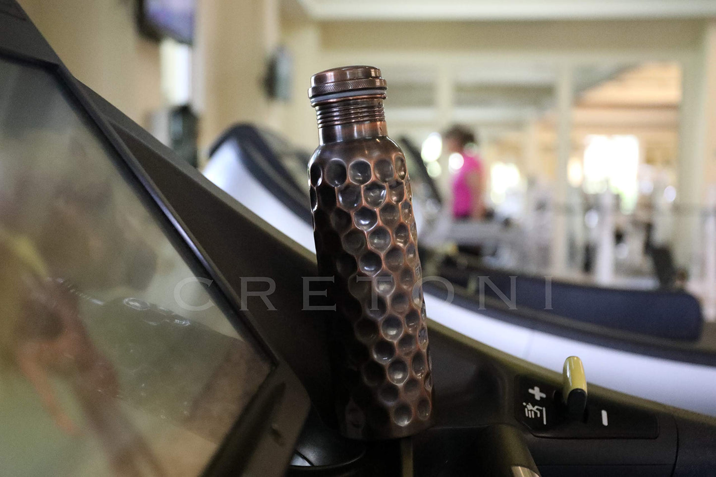 CRETONI Copperlin Pure Copper Water Bottle : Antique Honeycomb Style