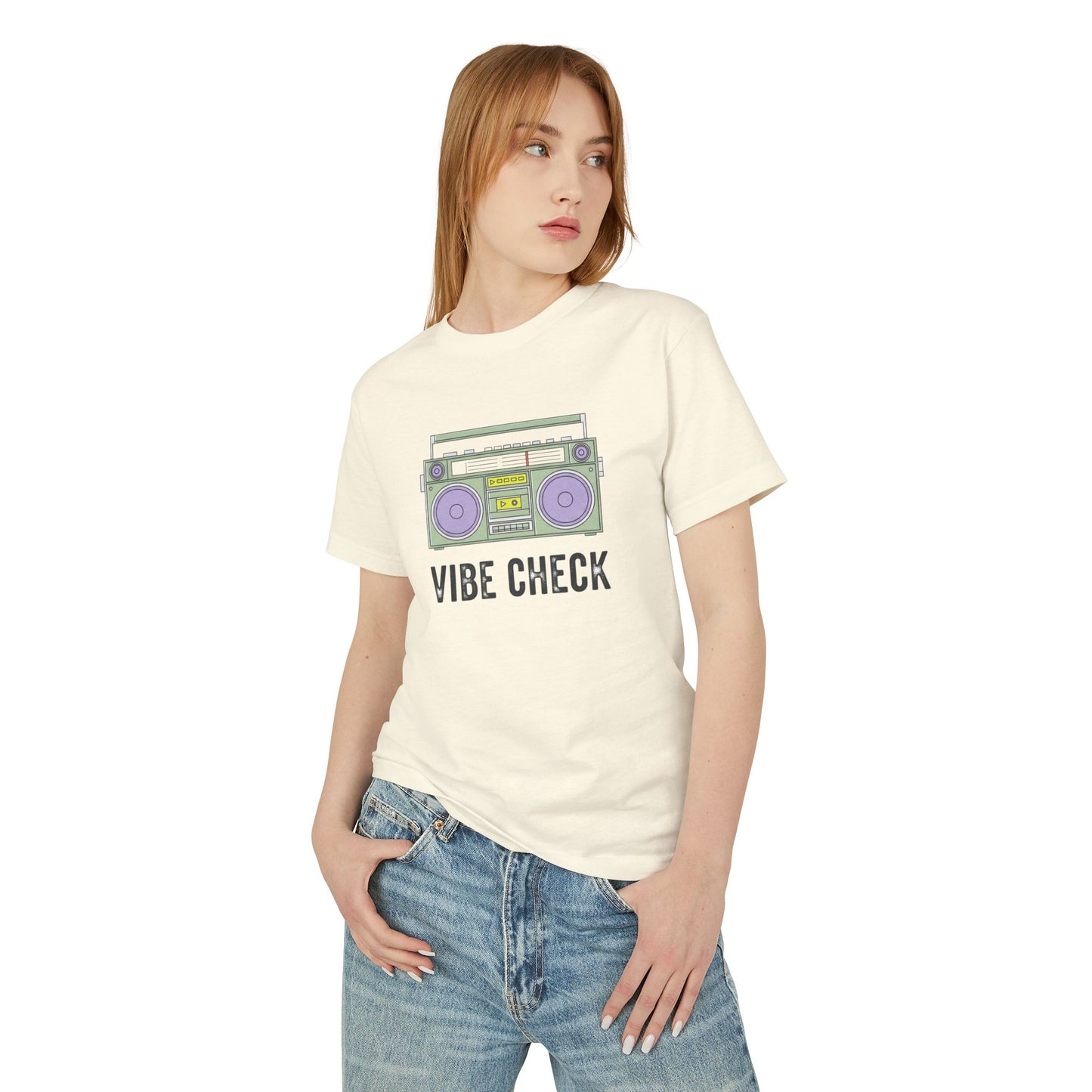 Vibe Check Tee, Unisex Cotton T-Shirt, Casual Streetwear, Gift for Music Lovers, Trendy Graphic Tee, Perfect for Parties