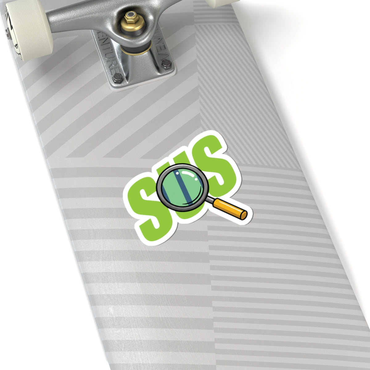 SUS Magnifying Glass Kiss-Cut Stickers | Fun Laptop Decor, Custom Stickers, Trendy Gift, Enthusiast Wall Art