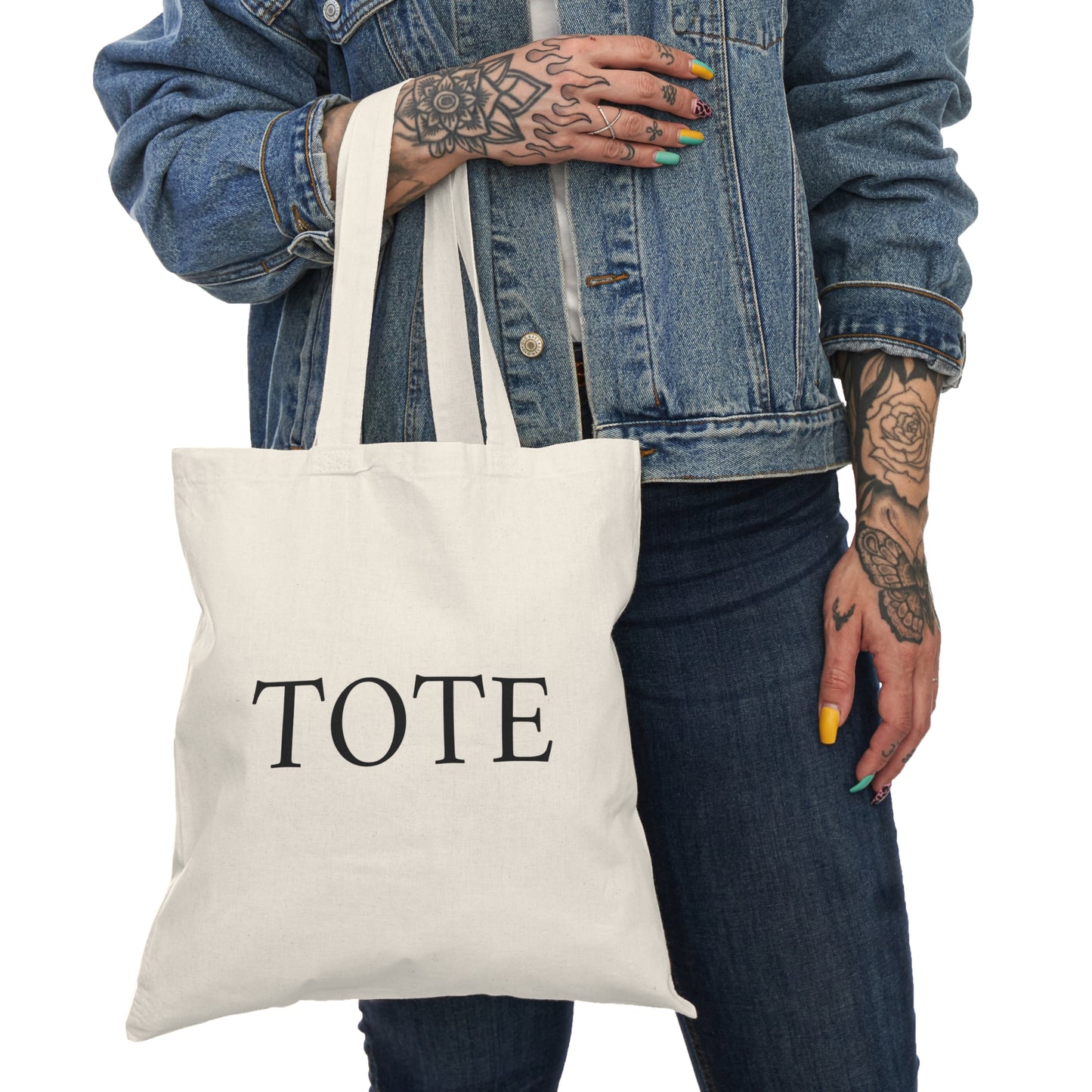 Natural Tote Bag With Inspirational Quote, Eco-Friendly Shopping Bag, Gift for Nature Lovers, Everyday Carry All, Sustainable Fashion